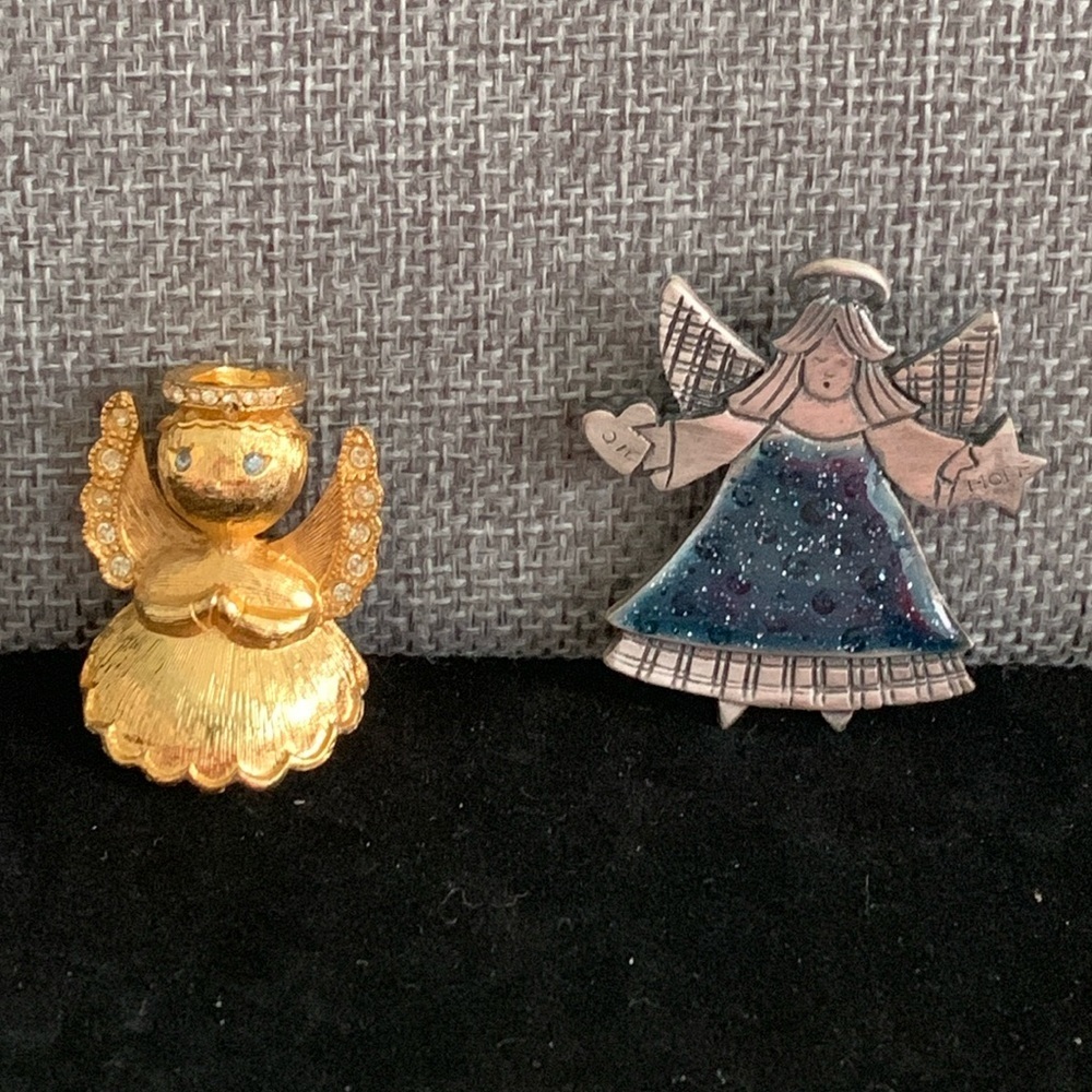 Two Angel Pins /‎ Brooches